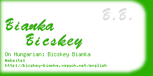 bianka bicskey business card
